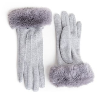 ladies gloves with fur trim