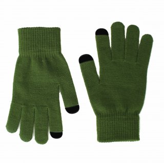 GM66O- MENS OLIVE TOUCH SCREEN GLOVE