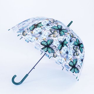 U97- LADIES BUTTERFLY PRINT DOME UMBRELLA