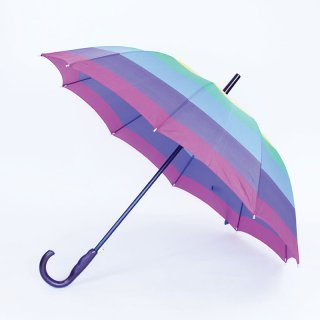 U98- MUTLI COLOURED STRIPE UMBRELLA