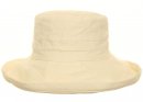 A103 - LINEN HAT WITH LARGE TURN-UP BRIM