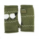 GL1287- LADIES KNIITED SHEEP CUFF GLOVES