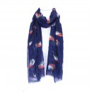 SCARF156- PK OF 12-  LADIES ROBIN PRINT SCARF