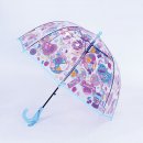 U104- GIRLS DONUT AND UNICORN PRINT DOME UMBRELLA