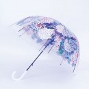 U94- LADIES HYDRANGEA PRINT DOME UMBRELLA