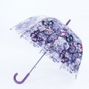 U97- LADIES BUTTERFLY PRINT DOME UMBRELLA