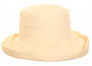 Wholesale ladies sun hat with plain turn-up brim